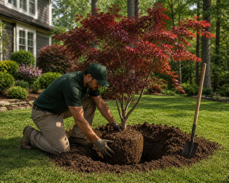 Japanese Cherry Tree Planting in Honolulu, HI
