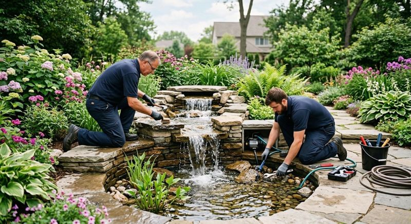 Pond Waterfall Installation in Honolulu, HI